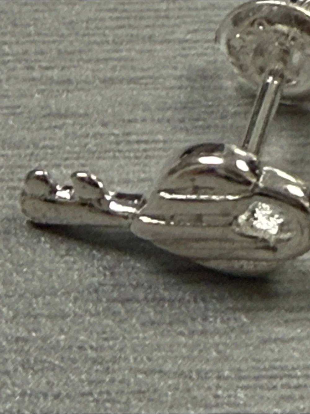 Uno de 50 Silver Unlock Stud Earrings